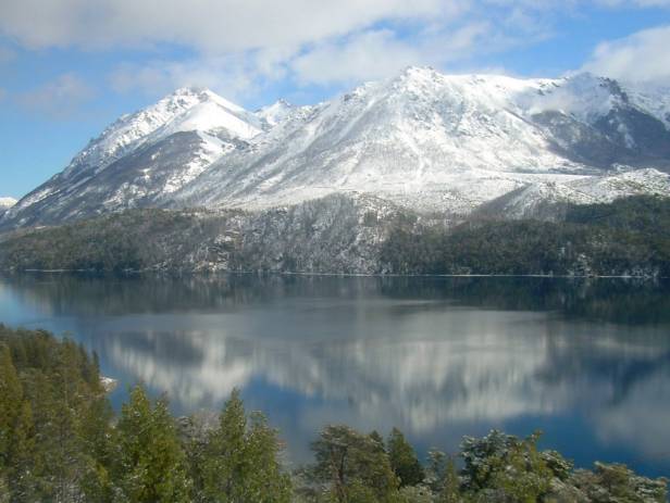 View of the lakes and wilderness of Bariloche